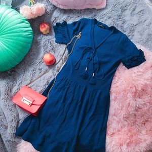 Bebe Perfect Knit Dress deep Blue